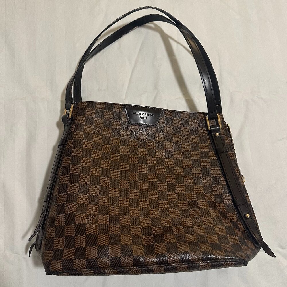 LV Cabas Rivington Damier Ebene Tote Bag
